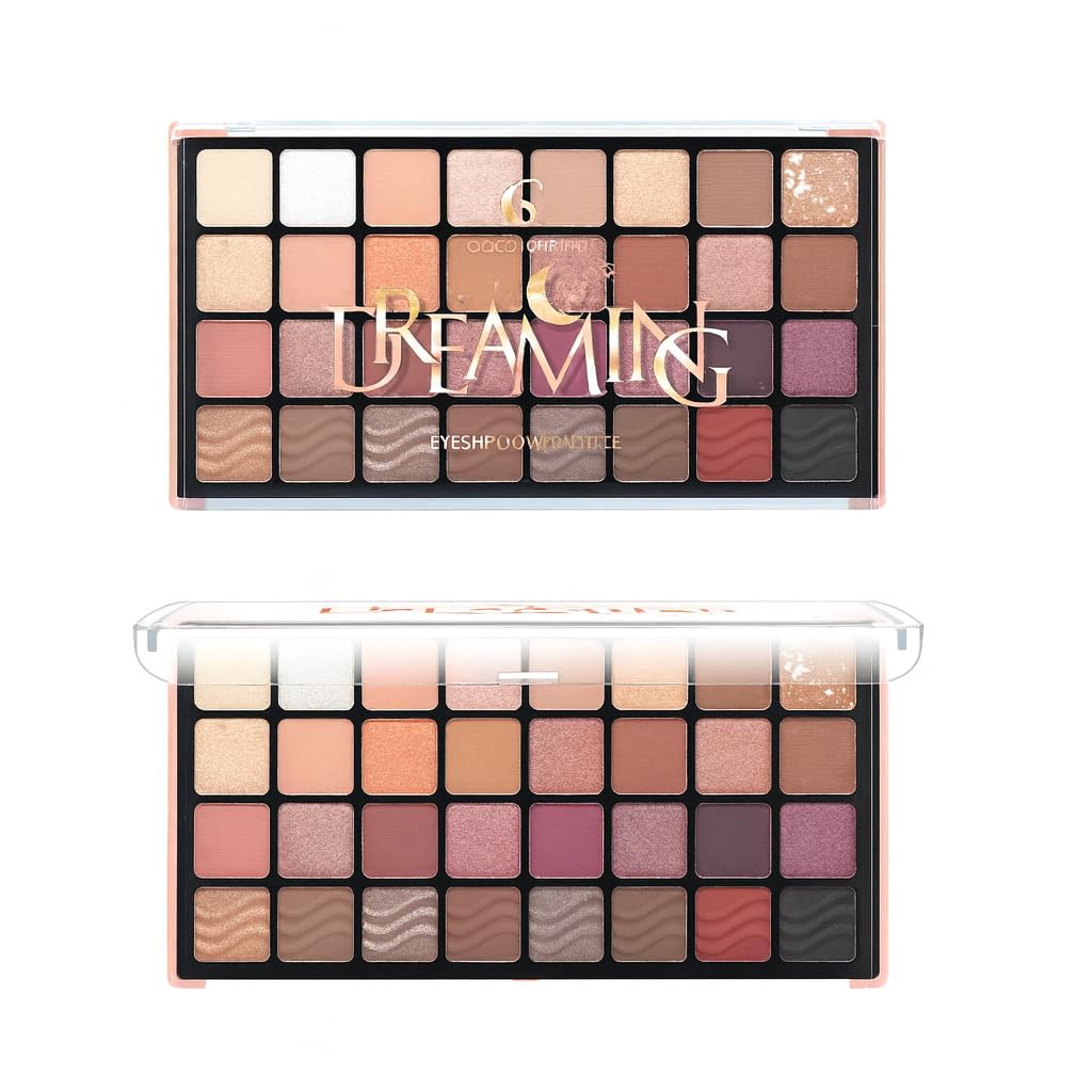 My Colors Strokes Dreaming Eyeshadow Palette, 32 Gorgeous Shades, Highly Pigmented and Blendable, Matte and Shimmer Finish, Multicolors 28g-image-14