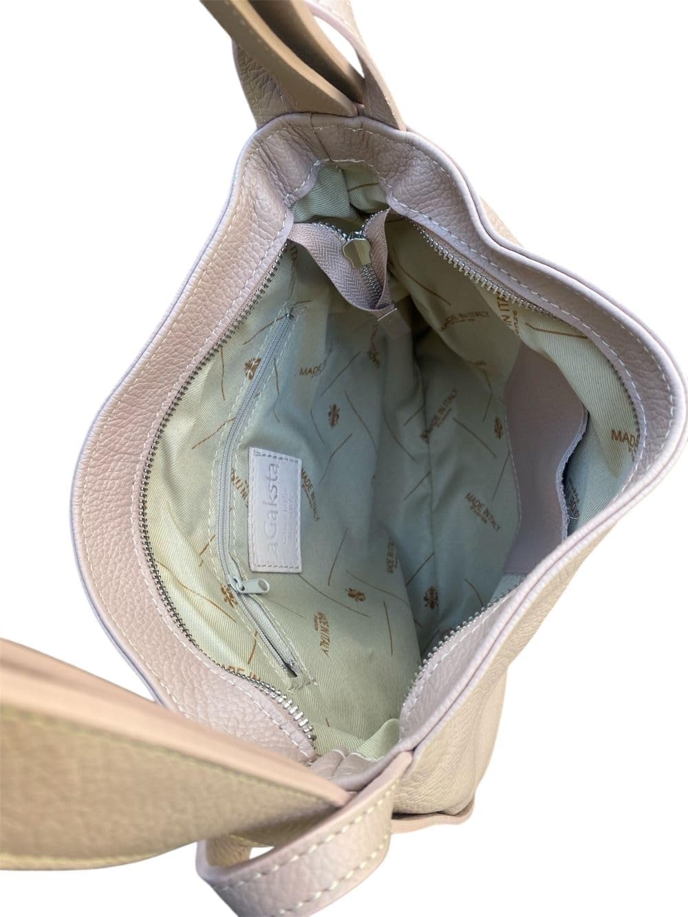 Bria Convertible Backpack Purse – Italian Leather Shoulder Bag for Women, Small to Medium Size, Travel or Daily Use (Pink) - Image 4