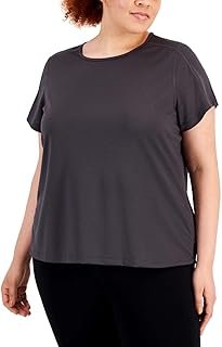 Women's Birdseye Mesh T-Shirt Gray Size 1X