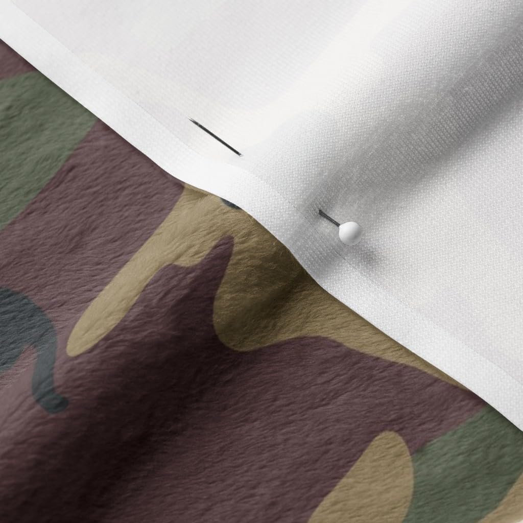 Spoonflower Fabric - Woodland Camo High Camouflage Fighter Printed on Minky Fabric by The Yard - Sewing Baby Blankets Quilt Backing Plush