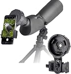 Gosky Spotting Scope Adaptateur de caméra intelligent, Adapteur de caméra télescopique, Monteur d'adaptateur de téléphone cellulaire pour monoculaire binoculaire
