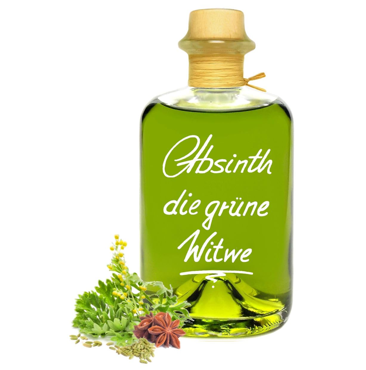 Absinth Die Grüne Witwe 1L Testurteil SEHR GUT(1,4) Maximal erlaubter Thujongehalt 35mg/L 55% Vol