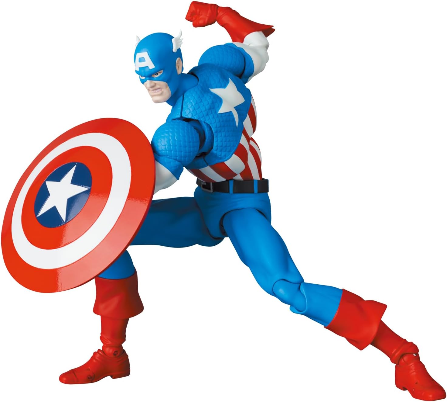 MAFEX No. 217 Captain America (COMIC Ver.) Total Height: Approx. 6.3 inches (160 mm), Non-scale, Painted Action Figure