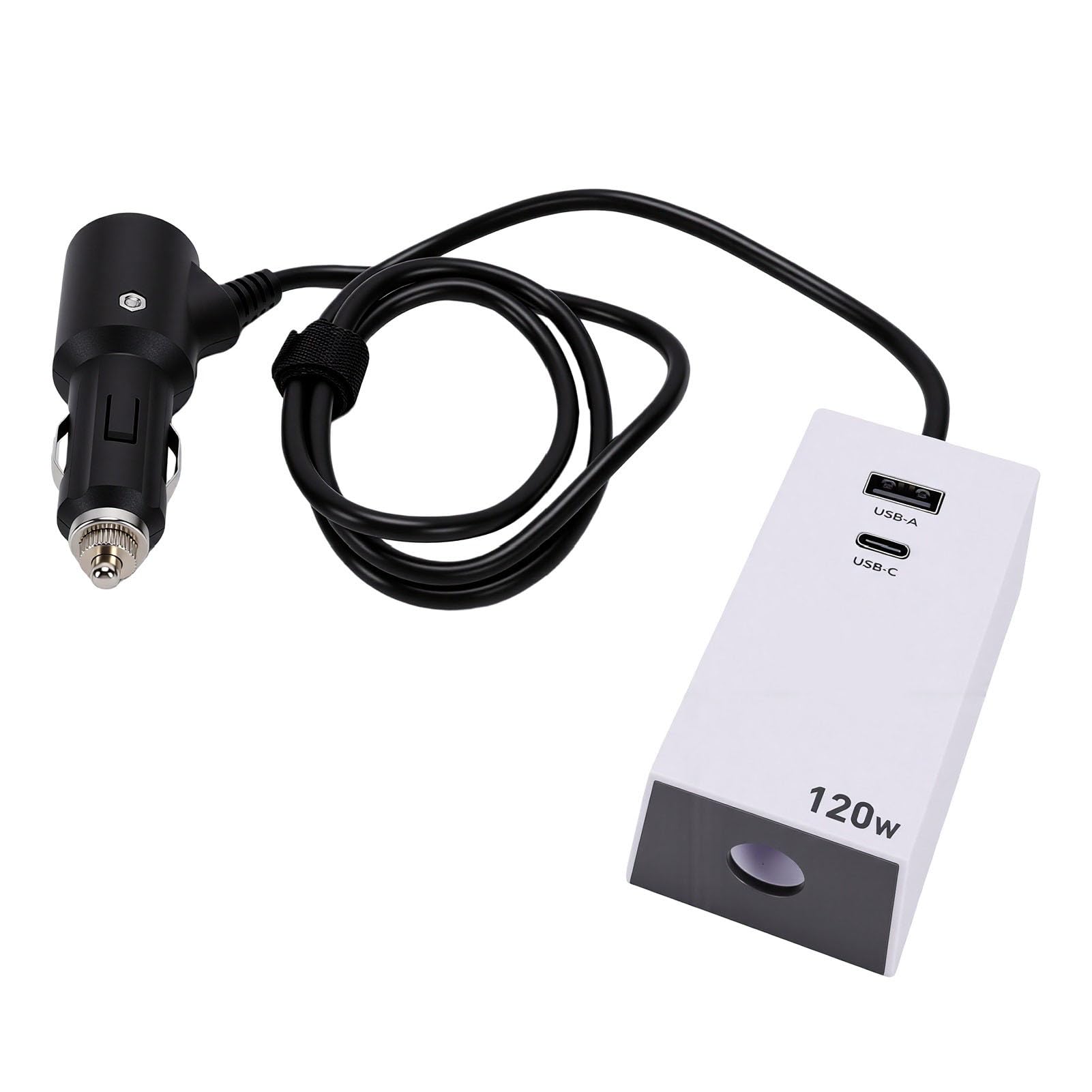 Generic Adaptador de Coche para Mini Antena Parabólica con Convertidor Boost de 36 V y USB-A QC 3.0 para un Suministro Eficiente de Energía en Barcos y Camiones