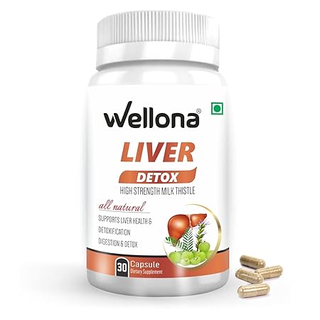 Liver Detox Supplement for Men and Women | Cleanse & Repair Formula with Milk Thistle, Dandelion, Amla and Turmeric for Fatty Liver Support and Healthy Digestion