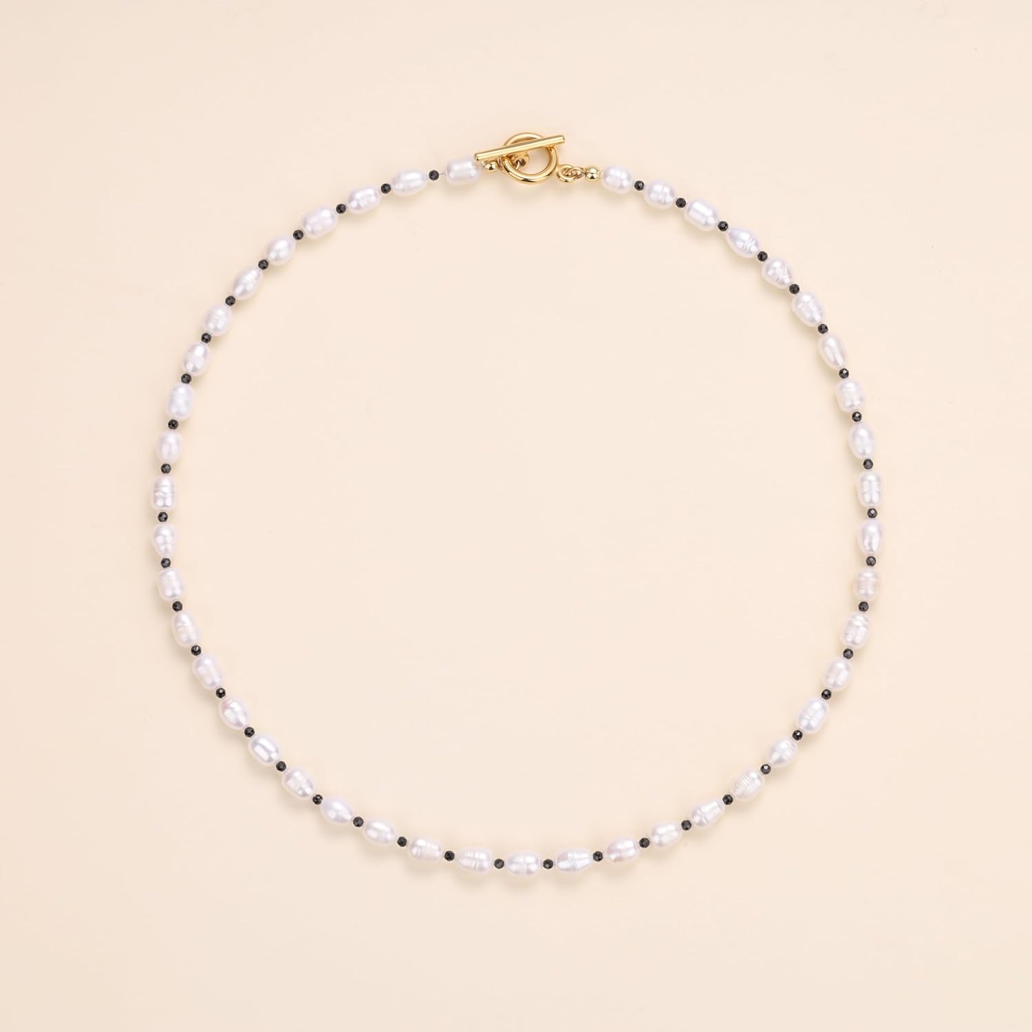 COAI Wedding Jewelry Pearl Necklace for Women, OT Clasp Beaded Necklace for Women