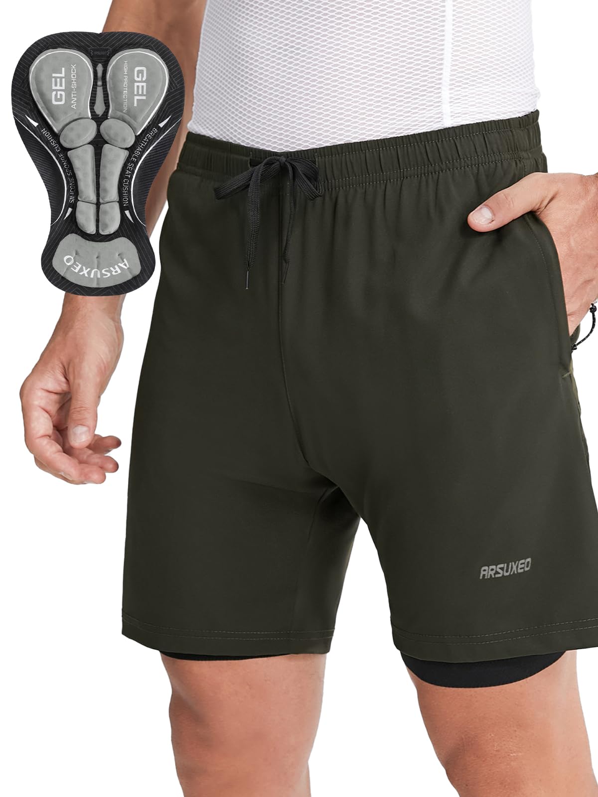 ARSUXEO　MTBショーツ　XLサイズ ARSUXEO MTBショーツ XLサイズ Amazon.com: ARSUXEO Mens Bike