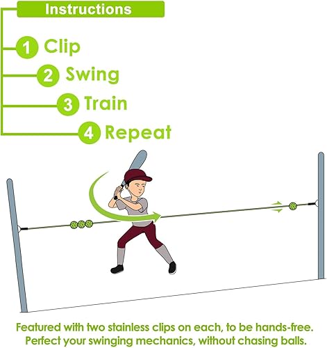 Miniatura 6 de BéisbolSoftbol Swing Trainer Aid - Equipo para batear y golpear - El para tu pequeño jugador de béisbol
