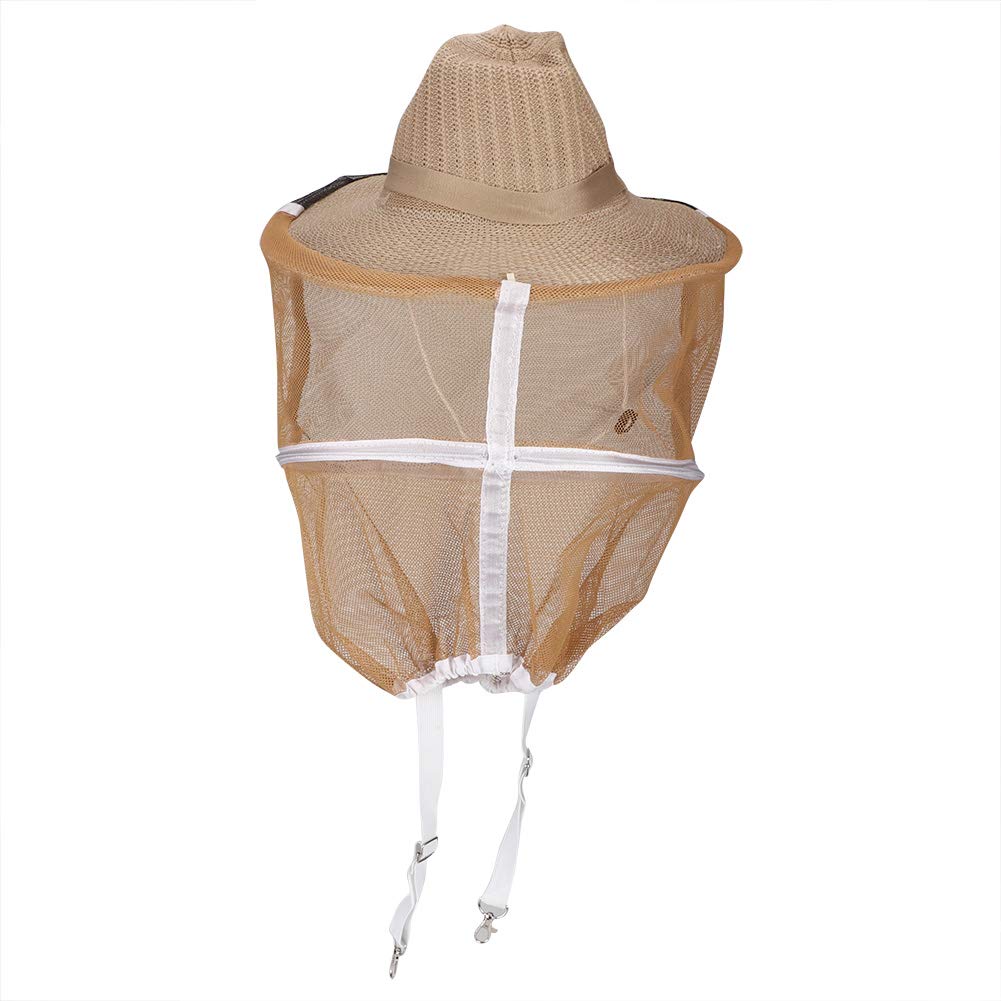 Cappello da Apicoltore, Cappello a Cowboy Antinfiamma e Traspirante per Apicoltura all'Aperto, con Velo di Protezione, Protezione Completa per la Testa