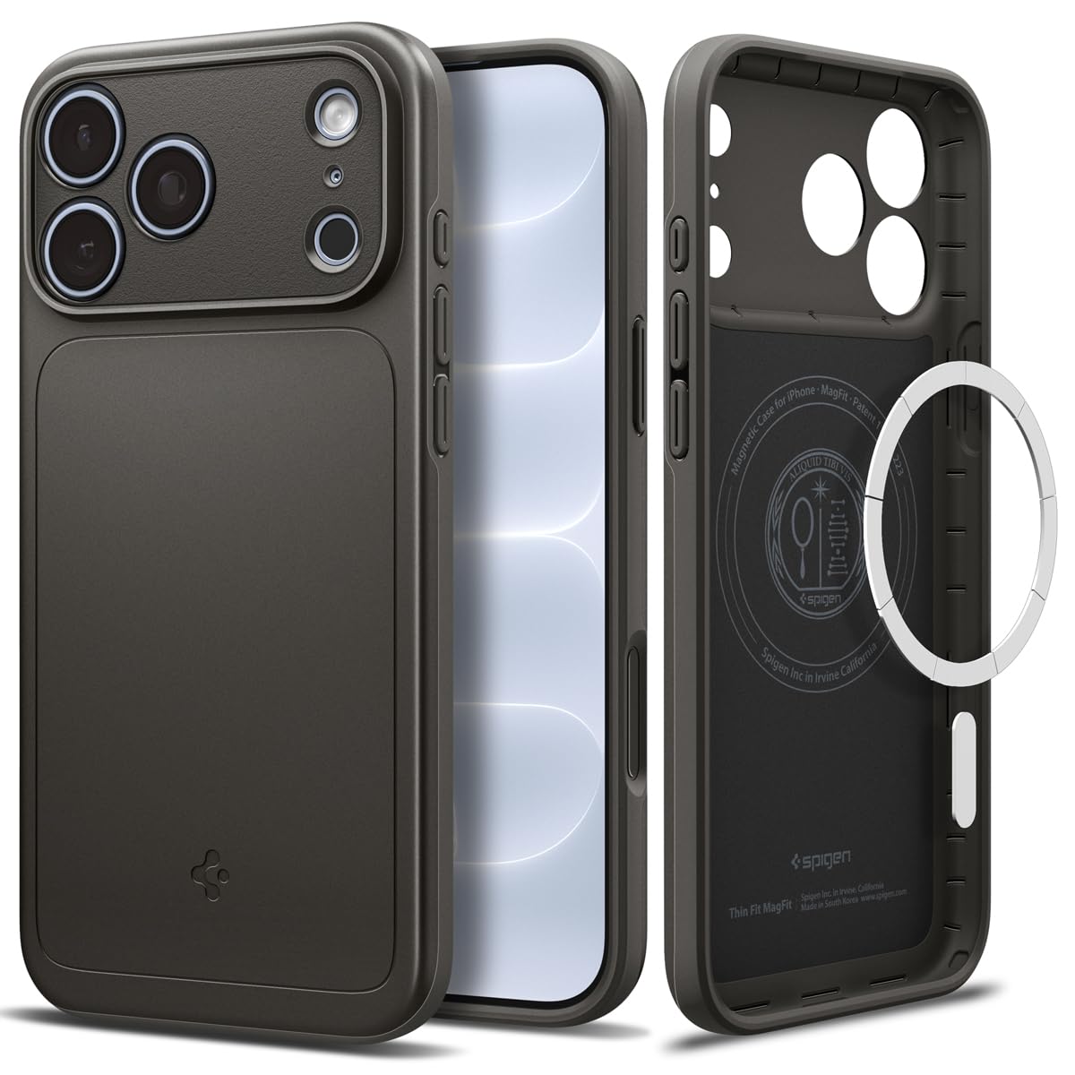 Spigen Thin Fit MagFit Back Cover Case Compatible with iPhone 17 (TPU + Poly Carbonate | Black) — Amazon image 9