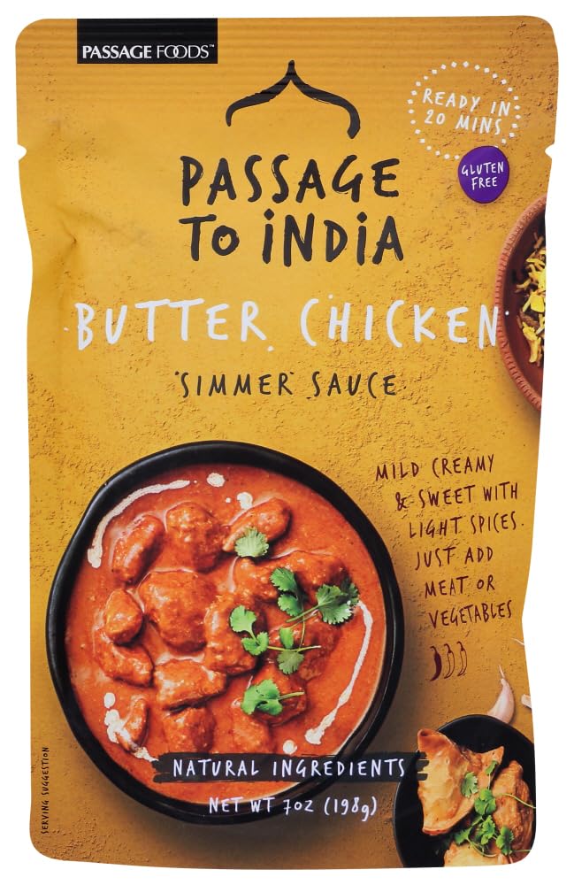 Passage To India Butter Chicken Simmer Sauce, 7 Ounce - 6 per case.