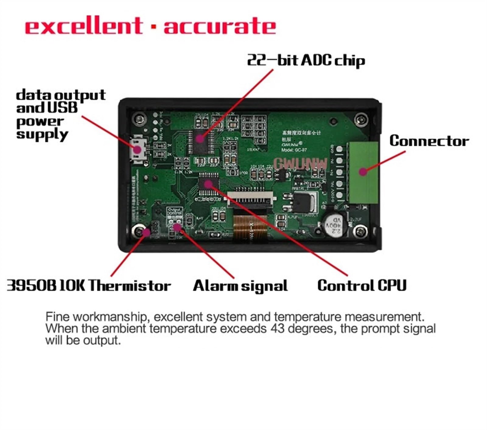 MMUNNA GC97 DC 8-200 V 500 A woltomierz amperomierz tester akumulatora samochodowego kulometr pojemność prąd miernik mocy monitor 12 V 24 V 48 V (kolor: 50 A bez bocznika)