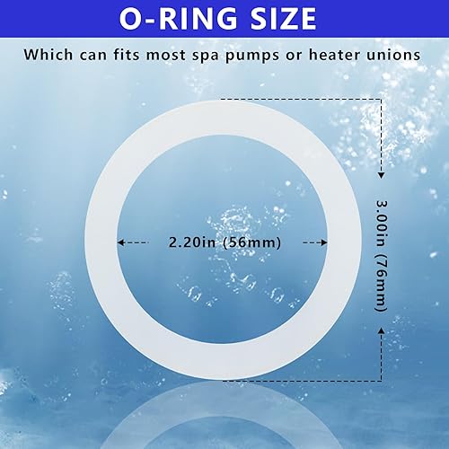 Miniatura 4 de Junta/junta tórica de 2.2 pulgadas de diámetro interior de 3 pulgadas de diámetro exterior para uniones entre la Unión y bomba de accesorios húmedos