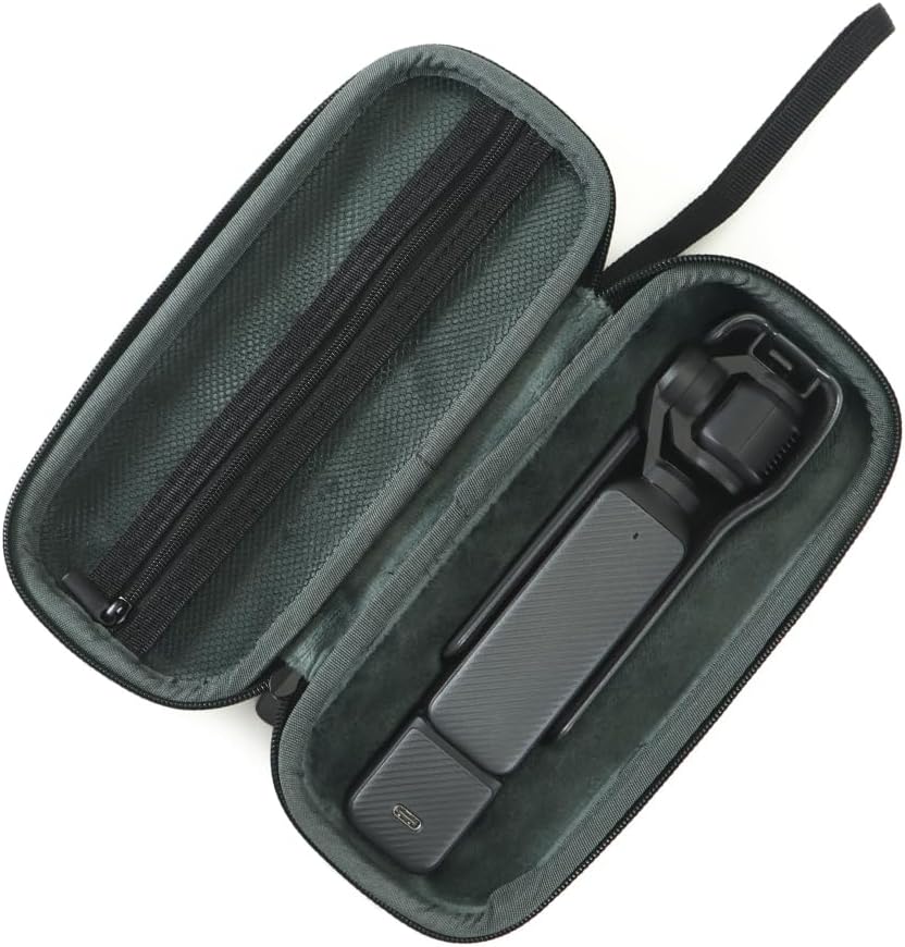 Storage Bag for DJI Osmo Pocket 3, Portable Nylon Carrying Case with Wrist Strap, Protective Cover for Camera Accessories, Lightweight Travel Case