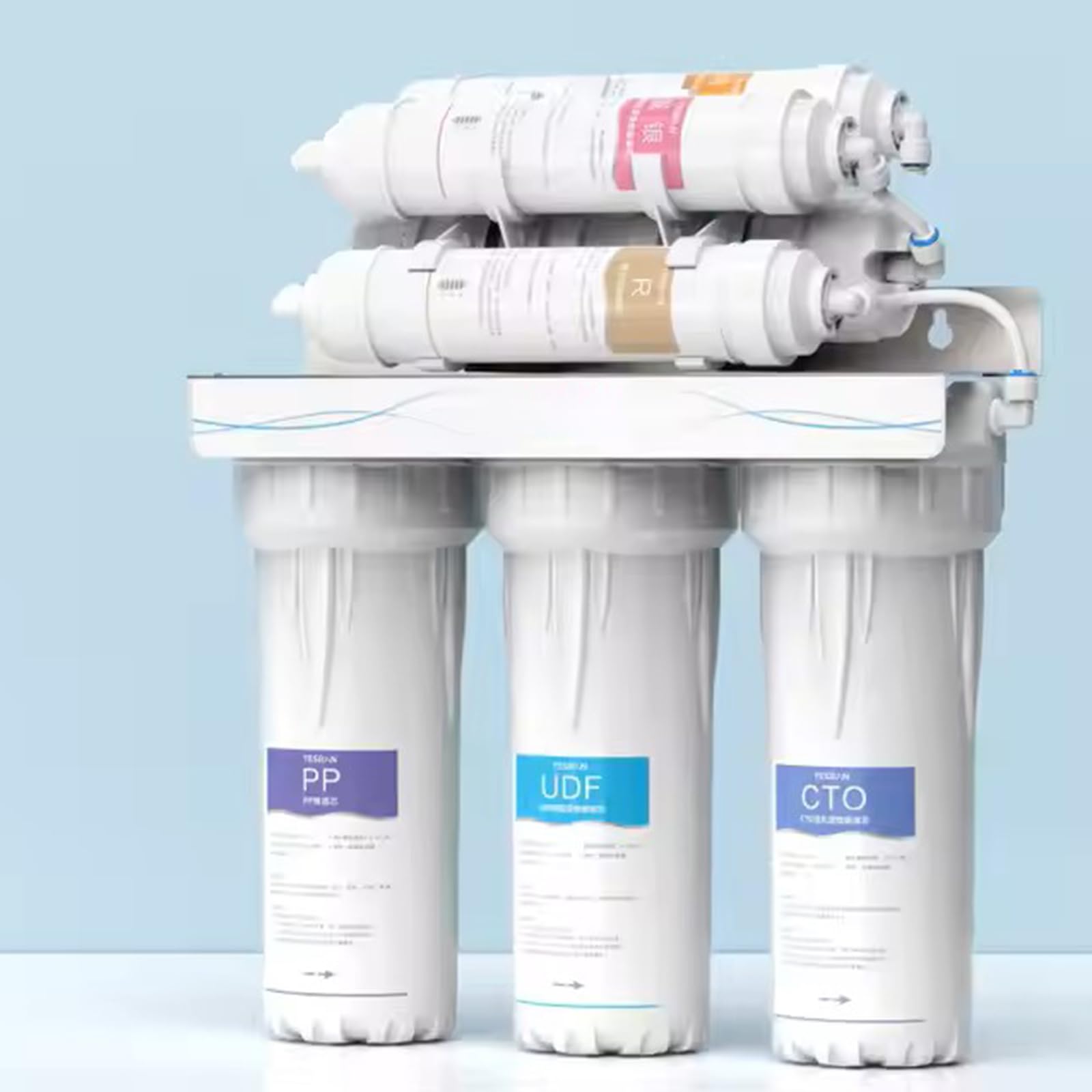 Sistema De Filtrado De Agua, Filtración De Agua Potable por ósmosis Inversa De Nivel 7, Montaje En Pared/encimera/bajo Fregadero, Purificador De Agua para Peceras Comerciales Domésticas
