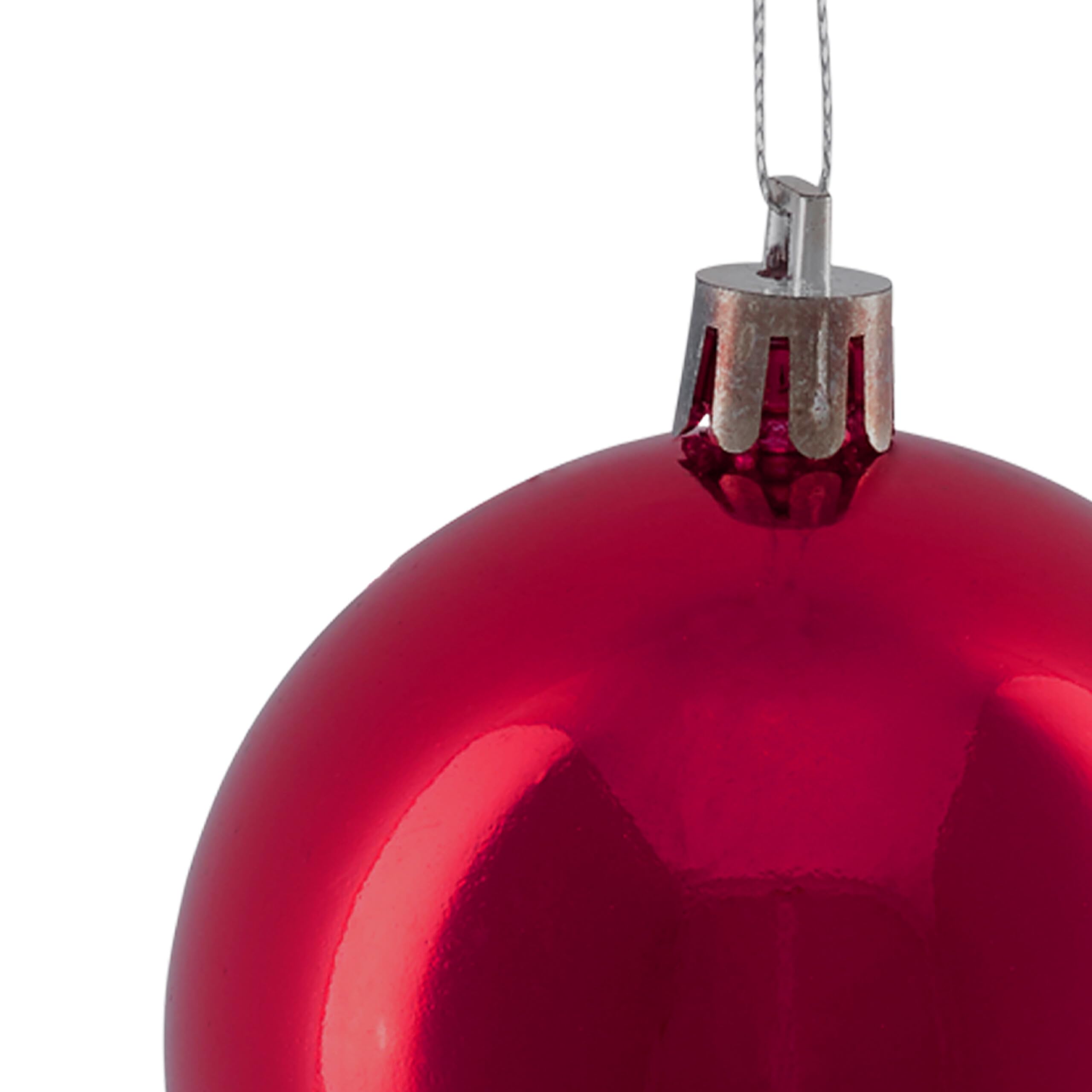 Boule De Noël, Lot Pratique De 100, Brillante, Plastique Robuste, Pour Le Sapin, Diamètre : 6 Cm, Noire, Relaxdays | Leroy Merlin