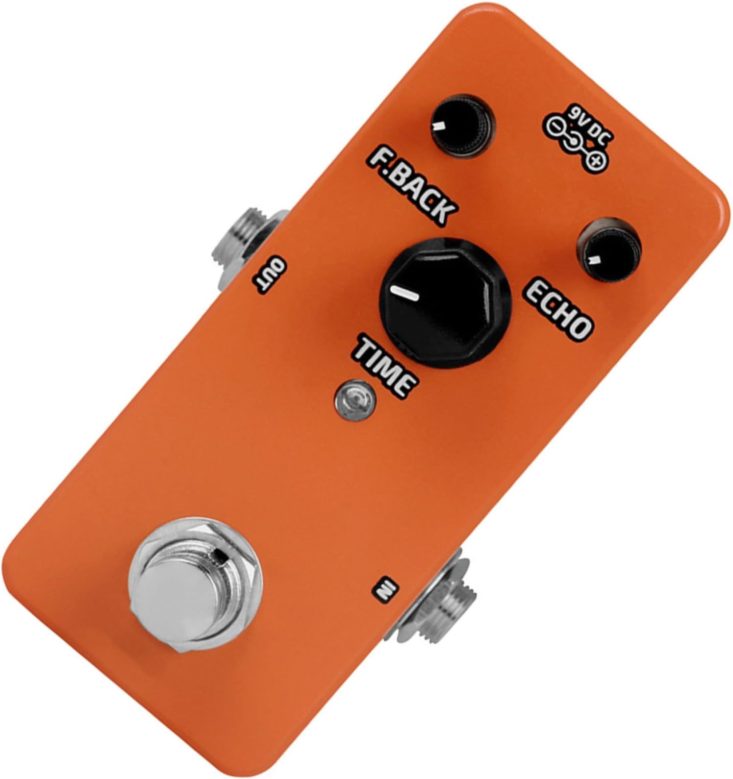 Toyvian Guitar Delay Pedal Analog Stereo Delay Effect Pedal Orange Metal Circuit Board with Anti-rust and Ergonomic Design for Electric Guitar Performance Occasions