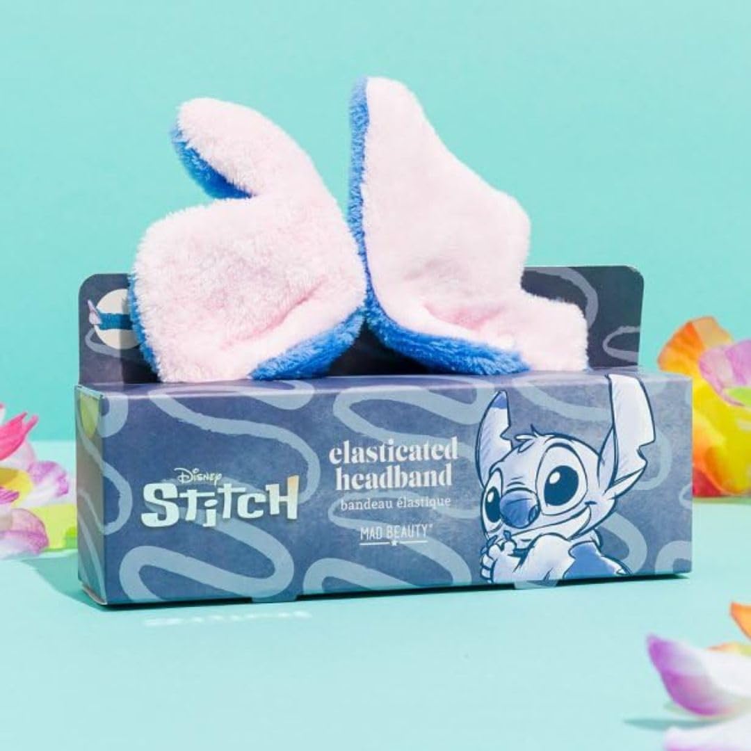 Stitch Make up Spa Headband Disney, Stitch Denim - Image 4