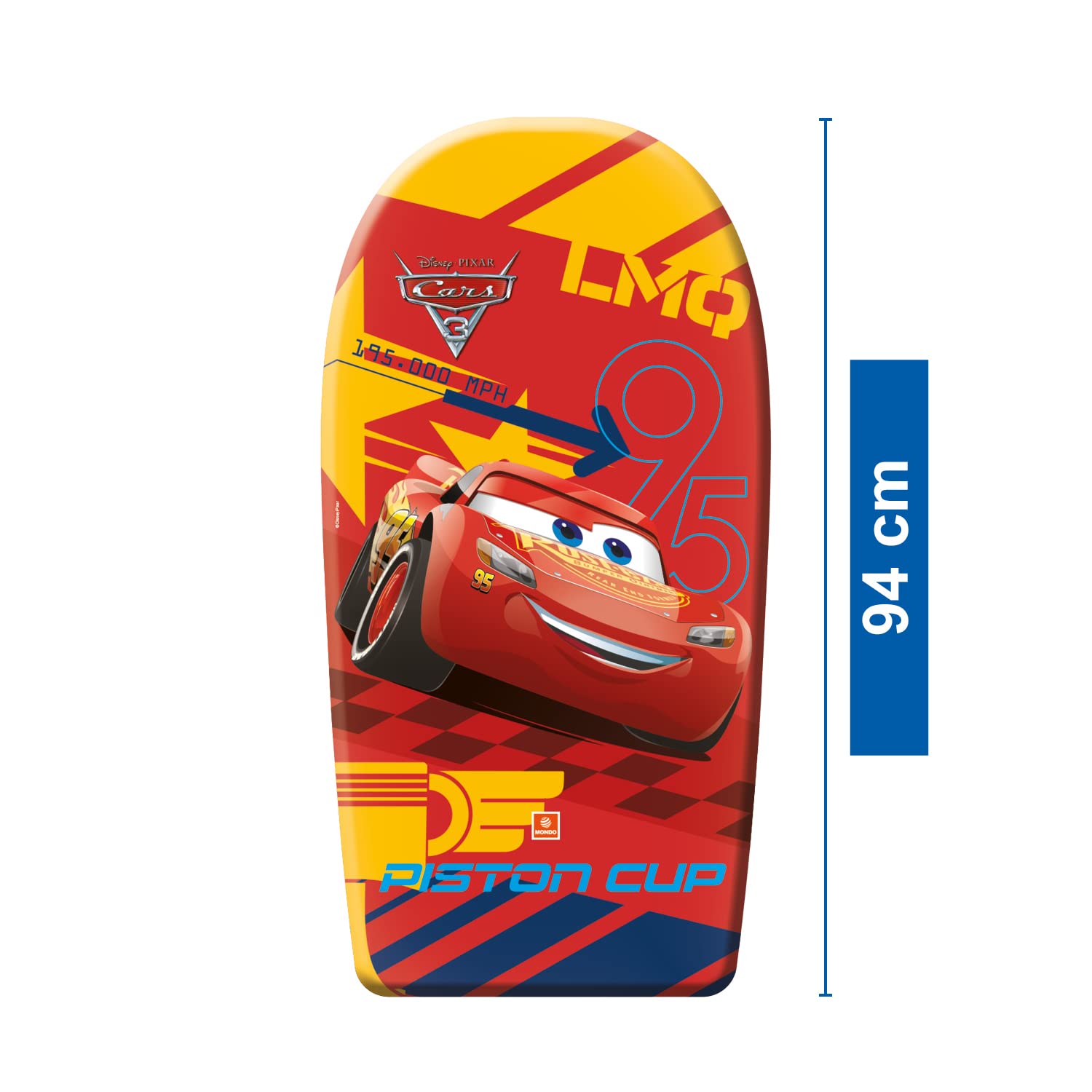 Mondo Toys - Body Board Disney Cars - Tavola da Surf per bambini, 94 cm - 11038