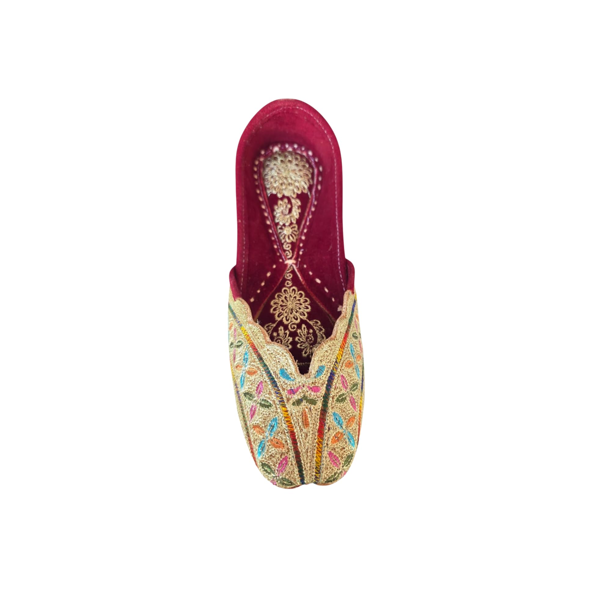 Punjabi Jutti for Women Handcrafted Spat Ethnic Footwear Comfortable & Durable Flats Colorful-picture-10