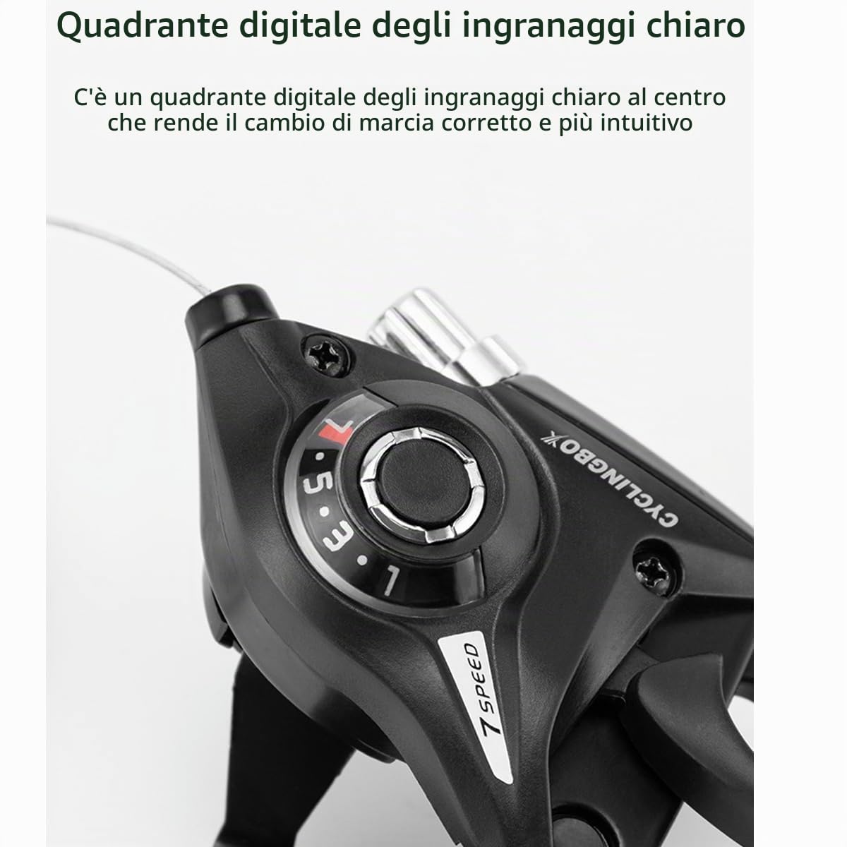 Set leva del cambio per bicicletta, leva del cambio per mountain bike, leva del freno per bicicletta (3x7, 21 velocità) per mountain bike, bici da corsa, MTB, BMX