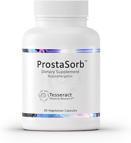 Tesseract ProstaSorb, suplementos de próstata para hombres con palma enana, pigeo y calabaza, apoya la función saludable de la próstata, vaciado de