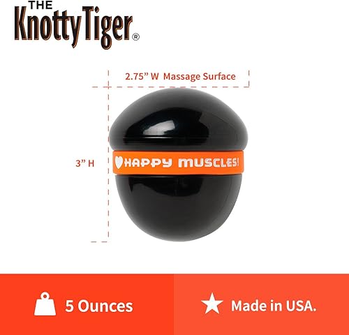 Miniatura 3 de Tiger Tail La herramienta de bola de masaje Knotty Tiger Knot Buster ofrece codo presión profunda para aliviar las manos y los dedos pulgares de la
