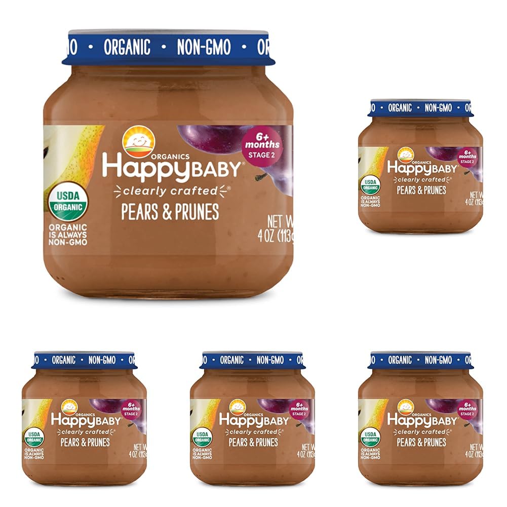 Happy Baby Organic Stage Pears Prunes Baby Food, UK Ubuy