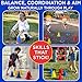 Covelico Ring Toss Game, Obstacle Course for Kids 3-5 & Birthday Party Games, Carnival Bean Bags for Tossing Gross Motor Toys for Toddlers 3-5, 12 Rings & 12 Bean Bags, 6 Cones for Kids, PE Equipment