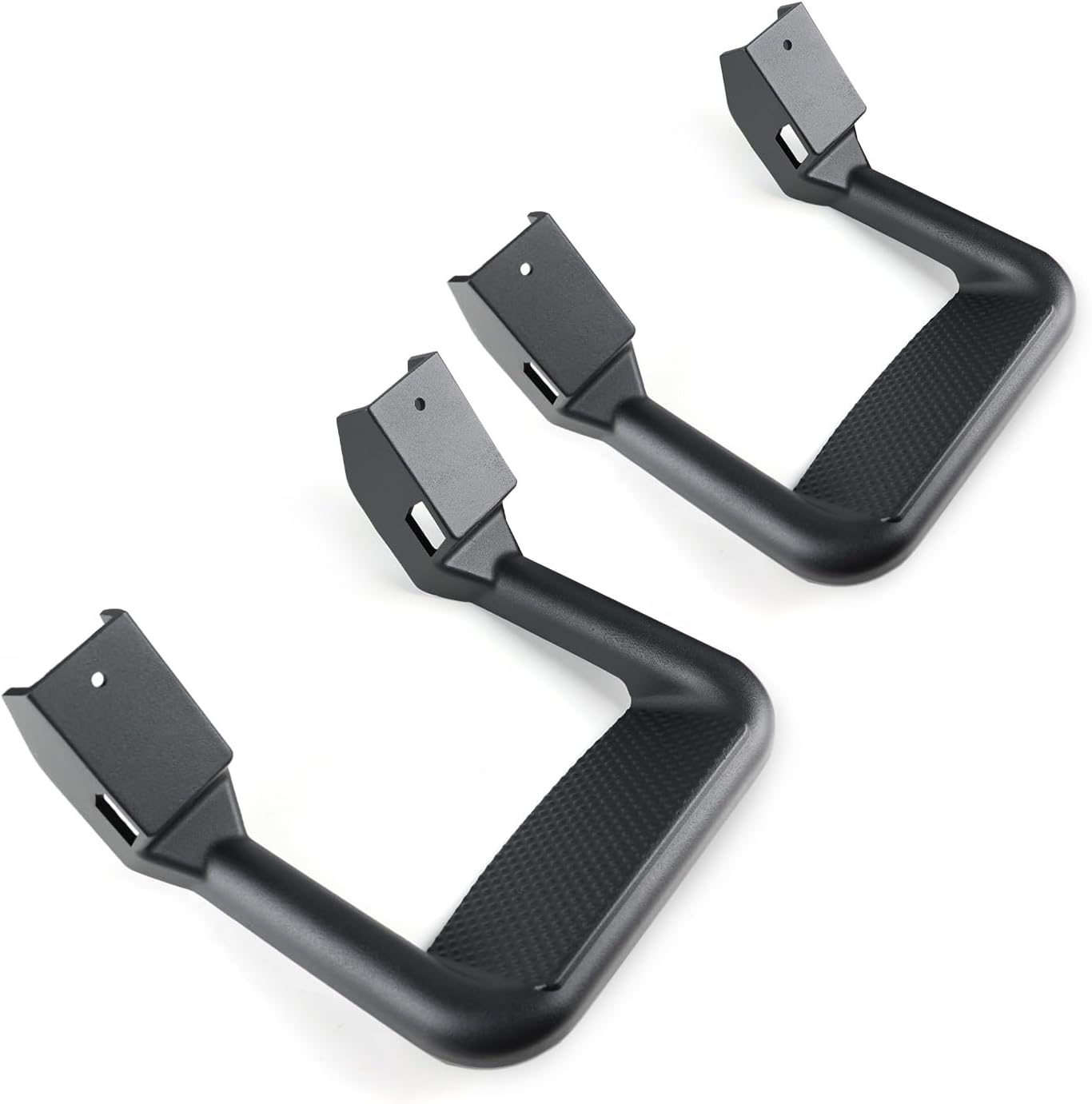 Running Board Compatible for Ford F150 Accessories Side Steps Silverado Step Rail Alluminum Black Powder Coated Universal Set of 2 for Trucks from Chevrolet, Jeep, Dodge, GMC, Toyota, Ram