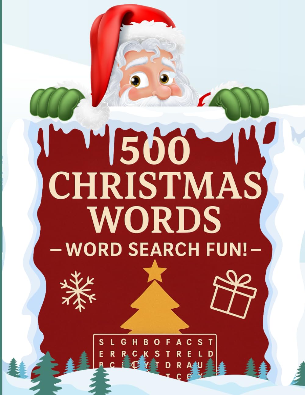 500 Christmas Words – Word Search Fun!: The Perfect Holiday Brain Game – Large Print Word Search with Answers