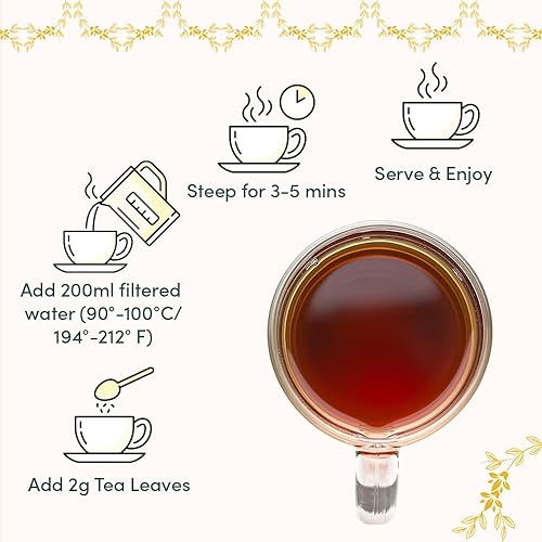 Miniatura 6 de VAHDAM, Surtido de juegos de té  Brillo (6.3 onzas, más de 90 tazas) 6 hojas sueltas  Té Chai, té de hierbas, té negro  Sin gluten, sin OGM  Regalos