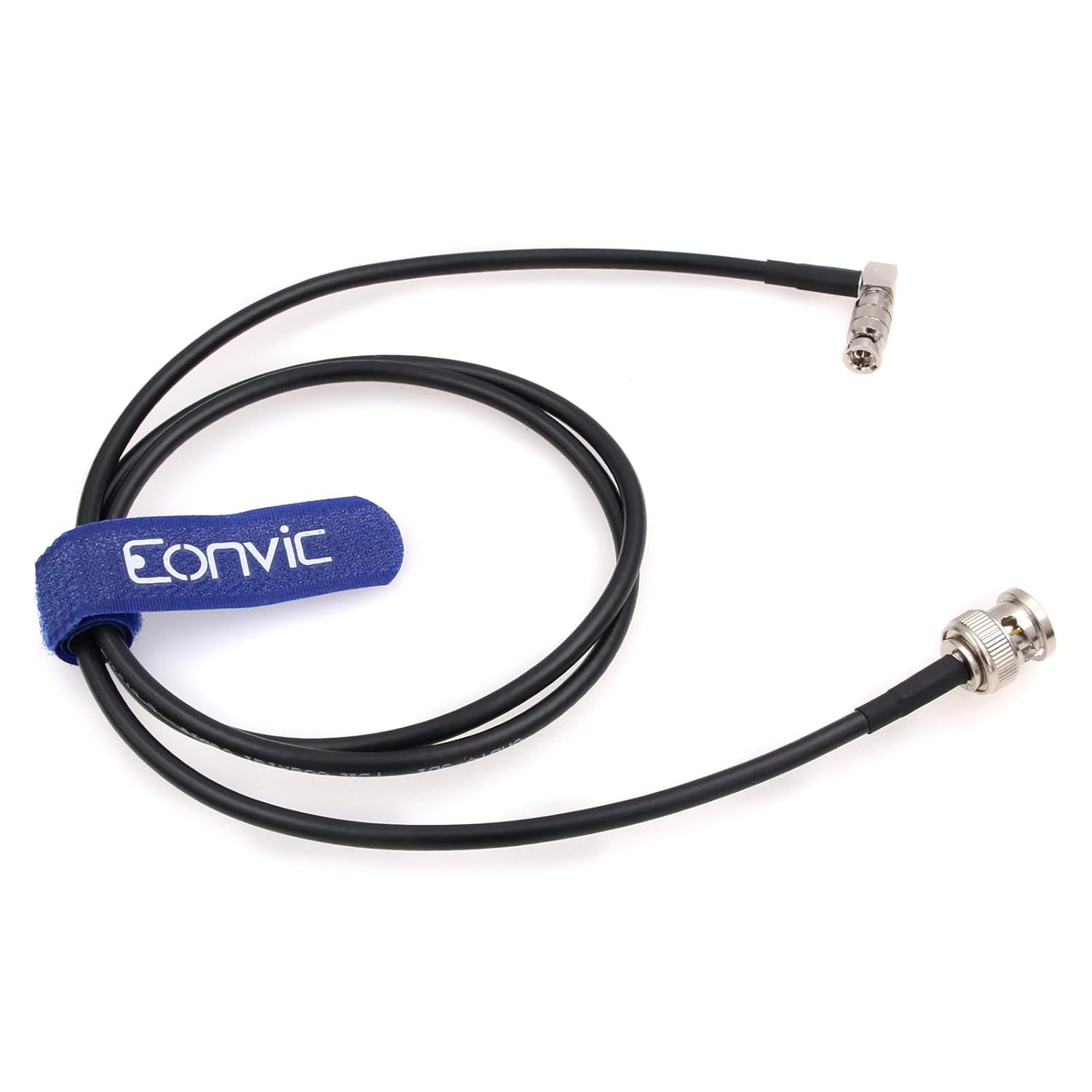 Eonvic 6G SDI 4K Coaxial Cable Right Angle High Density Micro BNC Male to BNC Male for Blackmagic Video Assist 5" 3G and 12G Monitor