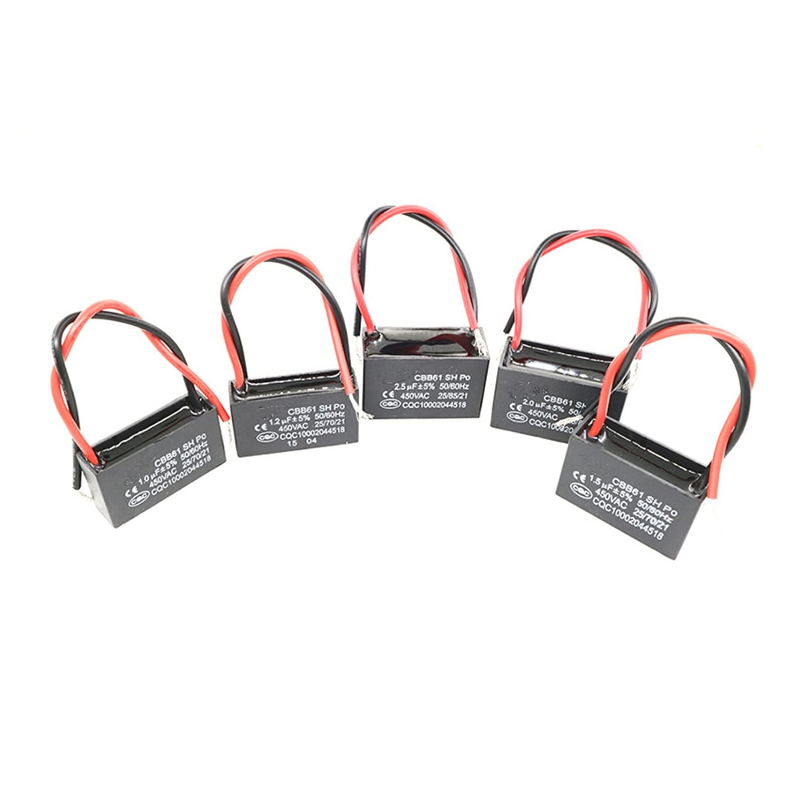 1 Uds. Condensador de arranque de ventilador Cbb61 1uf/1,2 uf/1,5 uf/1,8 uf/2uf/2,2 uf/2,5 uf/2,7 uf/3uf/3,5 uf/4uf/4,5 uf/5uf/6uf/7uf/8uf Componentes de la gama de ventiladores de techo (Size : 2.7U
