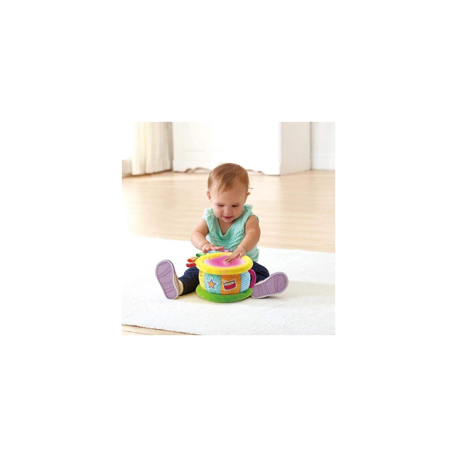 VTech - Tambour Lumi Magique - Jouet Musical Bébé/de 6 Mois à 3 Ans – Version FR