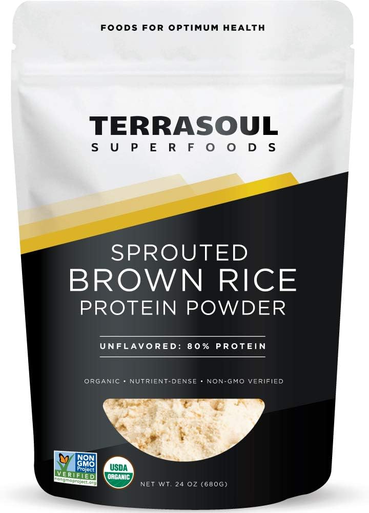 Organic Sprouted Brown Rice Protein Powder, 1.5 Pounds