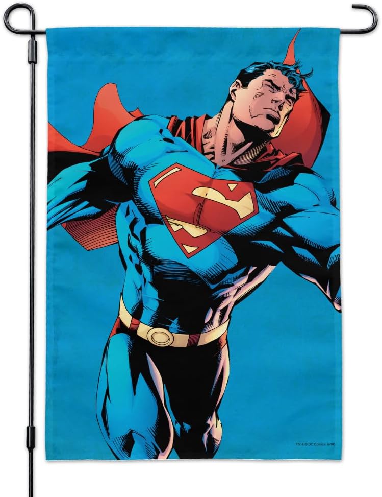 Superman Character Garden Yard Flag