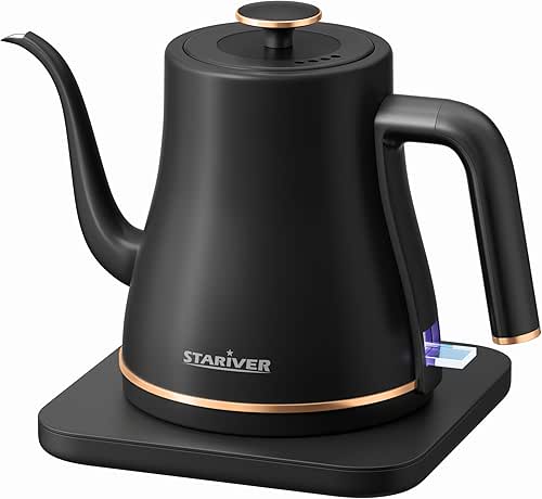 Stariver Gooseneck Electric Kettle, 0.8L Electric Tea Kettle Tea Pot,