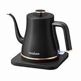 Stariver Gooseneck Electric Kettle&comma; 0&period;8L Electric Tea Kettle Tea Pot&comma; Pour Over Coffee Kettle with Stainless Steel Inner Lid & Bottom&comma; Water Boiler with Auto Shut Off and Boil Dry Protection&comma; Black