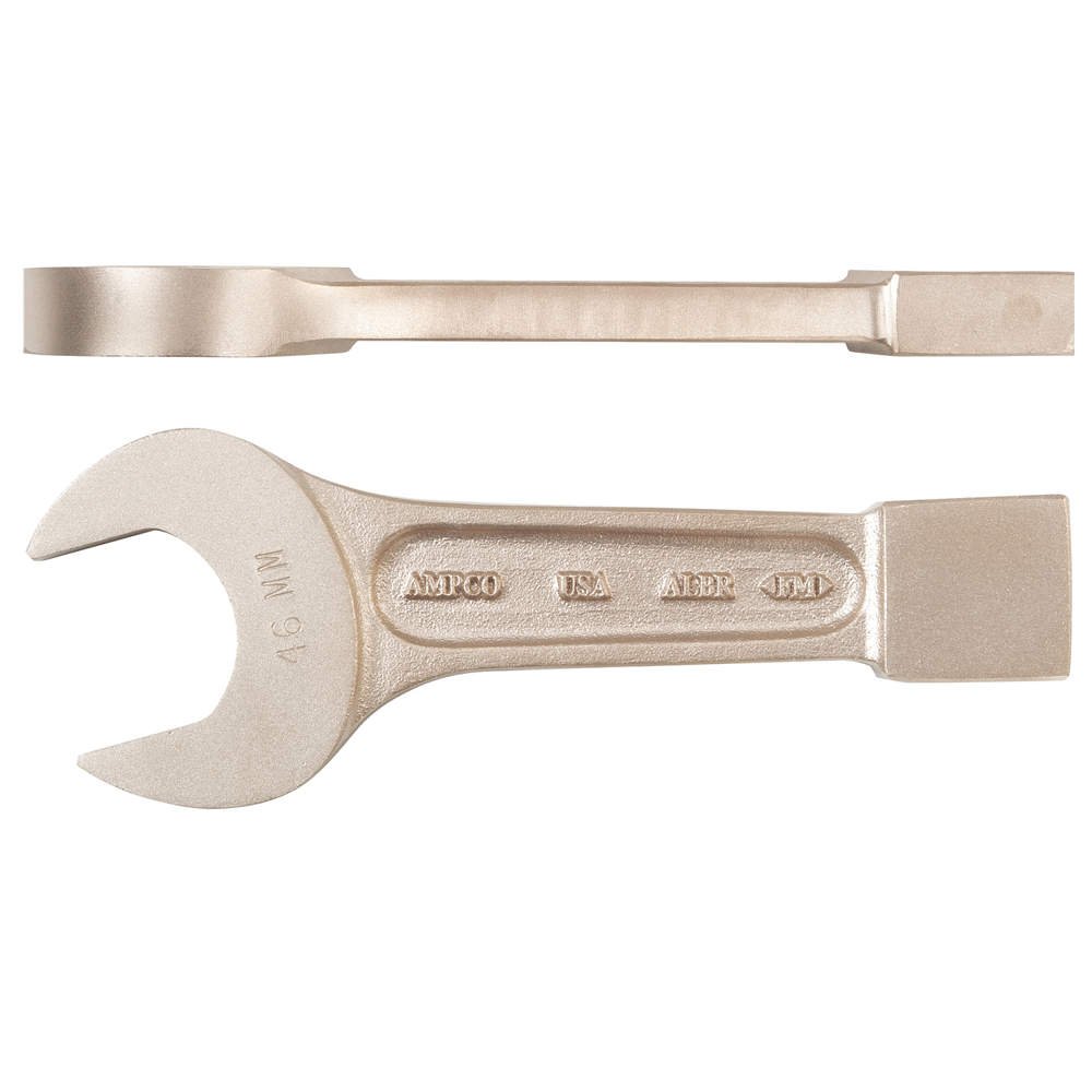 Ampco Safety Tools WSO-71 Open Striking Wrench, Non-Sparking, Non-Magnetic, Corrosion Resistant, 71 mm