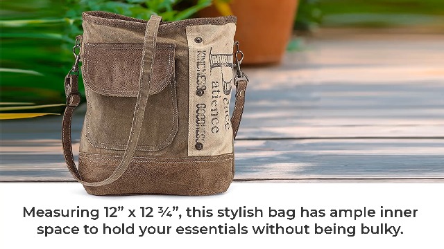 Bolso de lona reciclada con correa ajustable miniatura 7