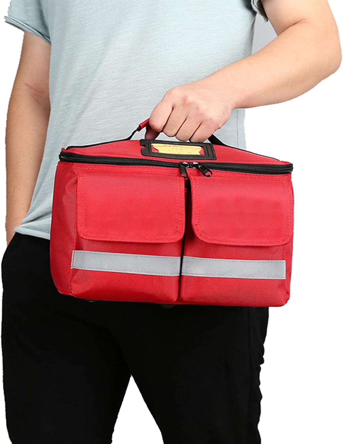 IOCCIOBB Portable First Responder Trauma Bag Empty with Shoulder Strap Emergency Responder Trauma Bag for Home Care, Hospice Visit, Travel, or Emergency Event(Blue)
