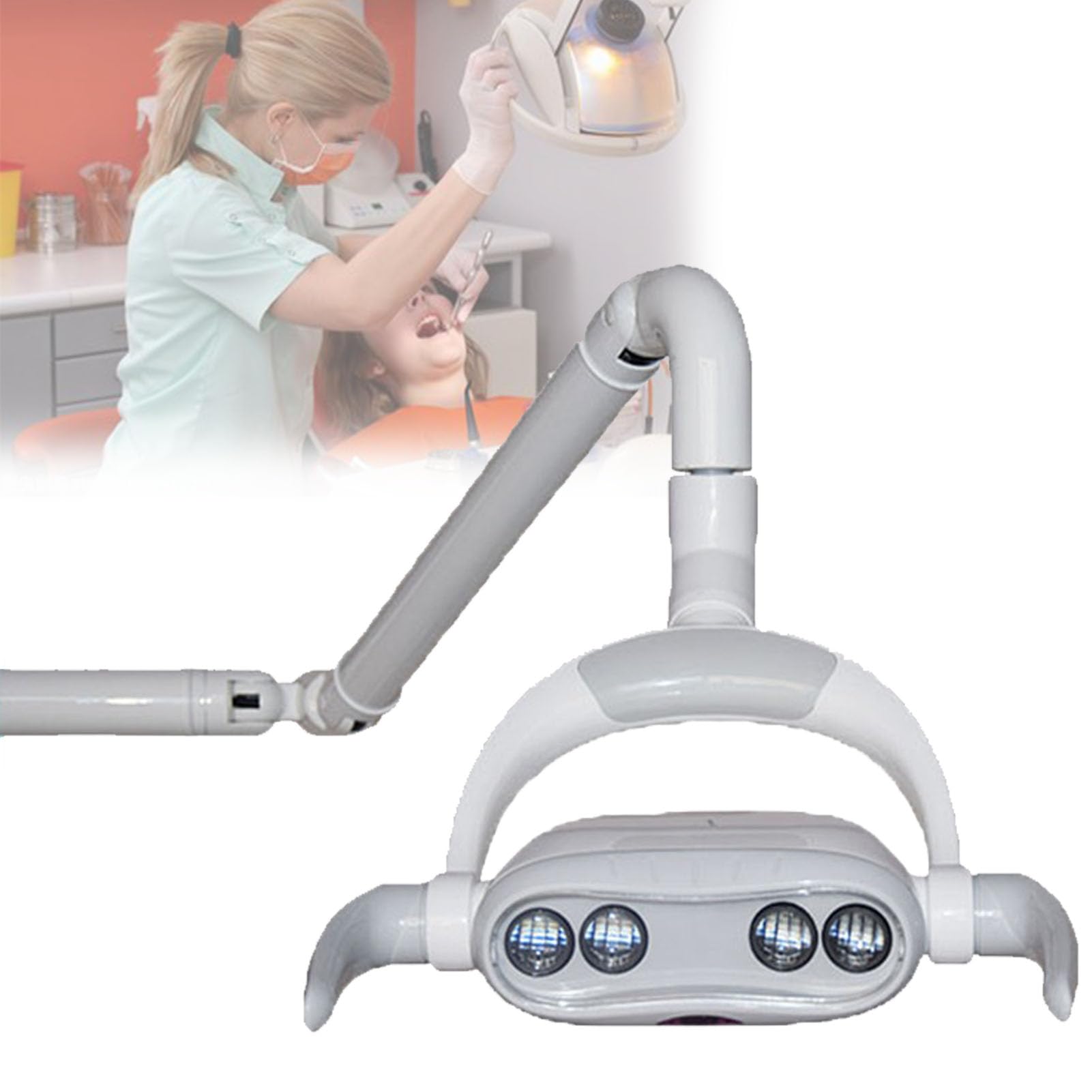 Dental LED światło do badania jamy ustnej, 22/26 mm, bezcieniowe, akcesoria do krzeseł dentystycznych, regulowane zimne światło LED do leczenia ambulatoryjnego, stomatologii