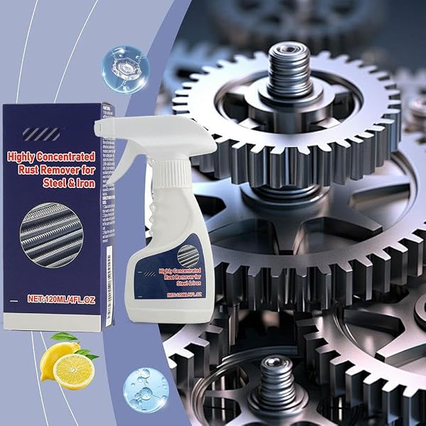 Heavy-Duty Metal Rust Remover, Highly Concentrated Rust Remover, Powerful RustRemover for Metal Stainless Steel, Effortless RustRemoval Spray from MetalSurfaces - 2