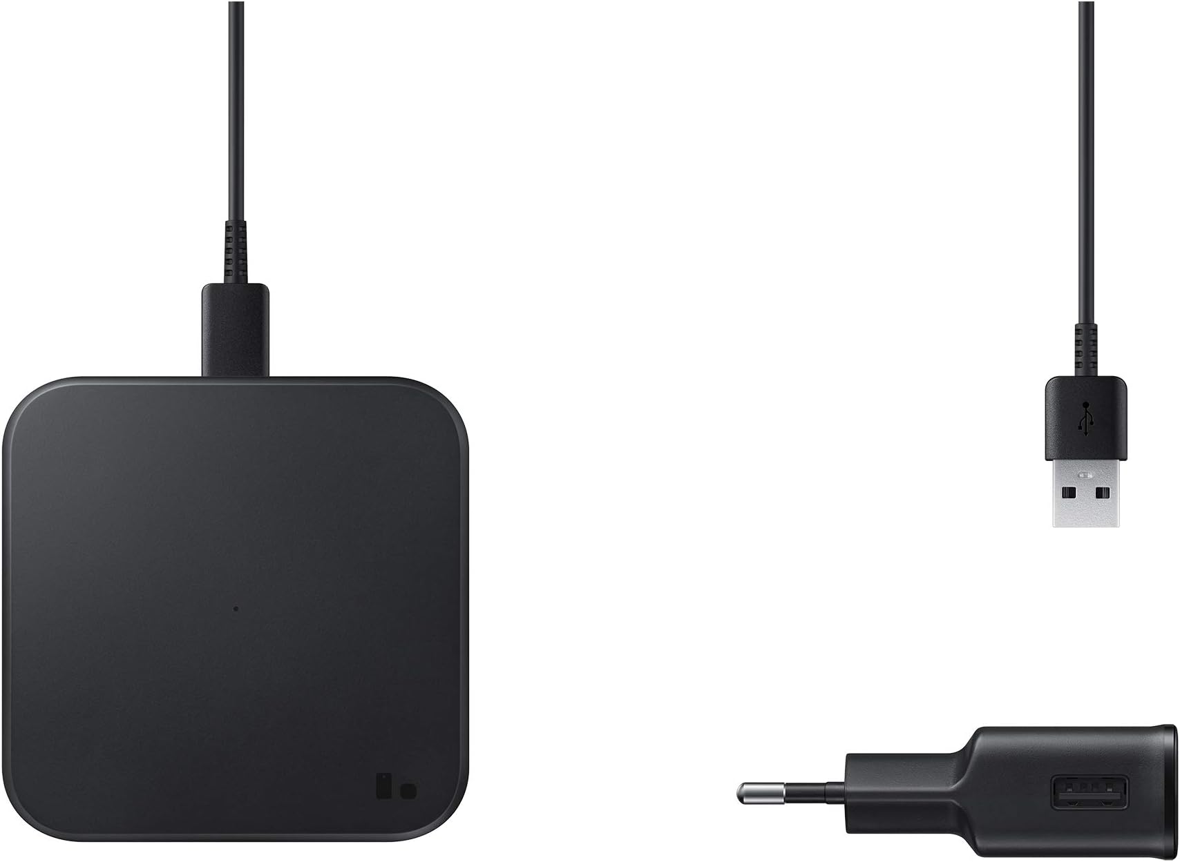 Samsung EP-P1300TBEGEU chargeur d'appareils mobiles Écouteurs, Smartphone Noir Recharge sans fil Charge rapide Intérie