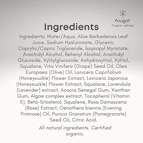 Miniatura 9 de Suero de ácido hialurónico orgánico - Antienvejecimiento, Hidratante e Hidratante para Todo Tipo de Piel - 1.0 fl oz