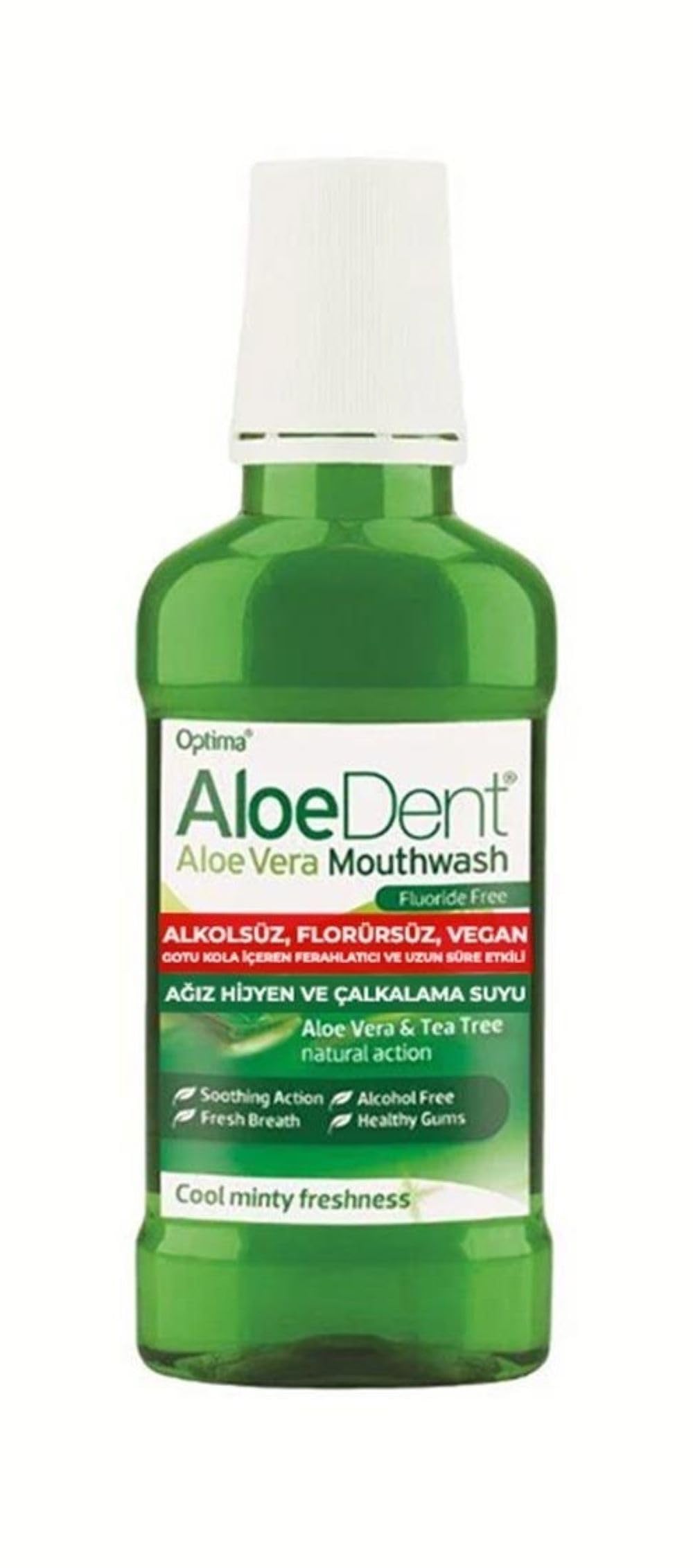 Aloe Dent Alkolsüz ve Florürsüz Ağız Kokusu Önleyici Doğal Ağız Bakım Suyu - 250 ml