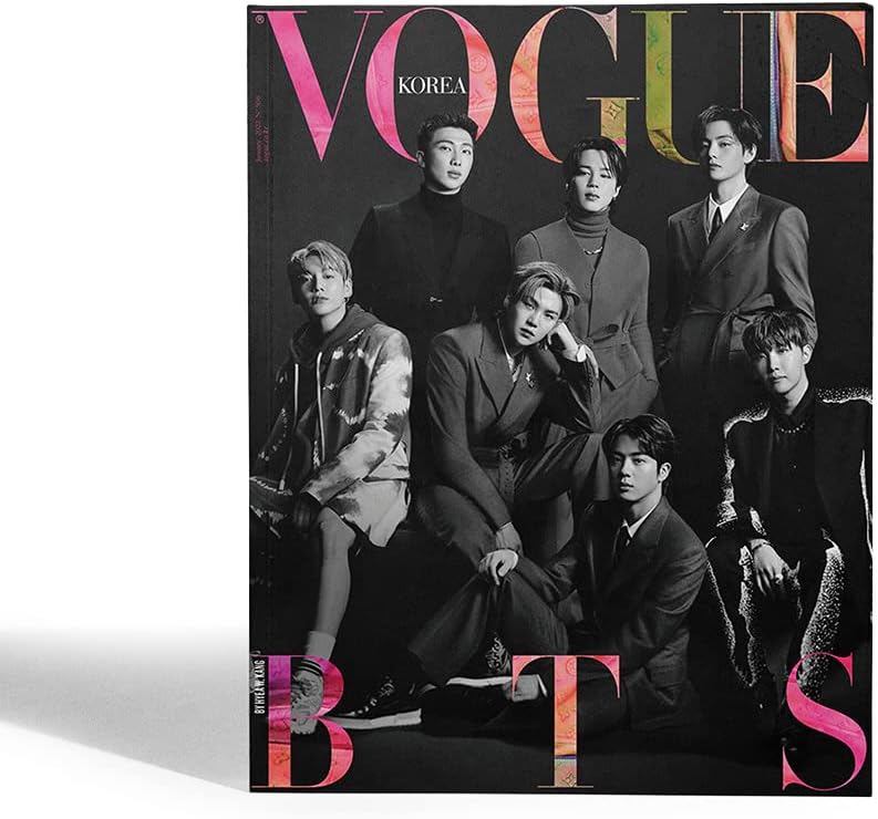 BTS VOGUE KOREA Magazine January 2022 [Cover : BTS / Contents : BTS 105p] (TYPE C) Unknown Binding