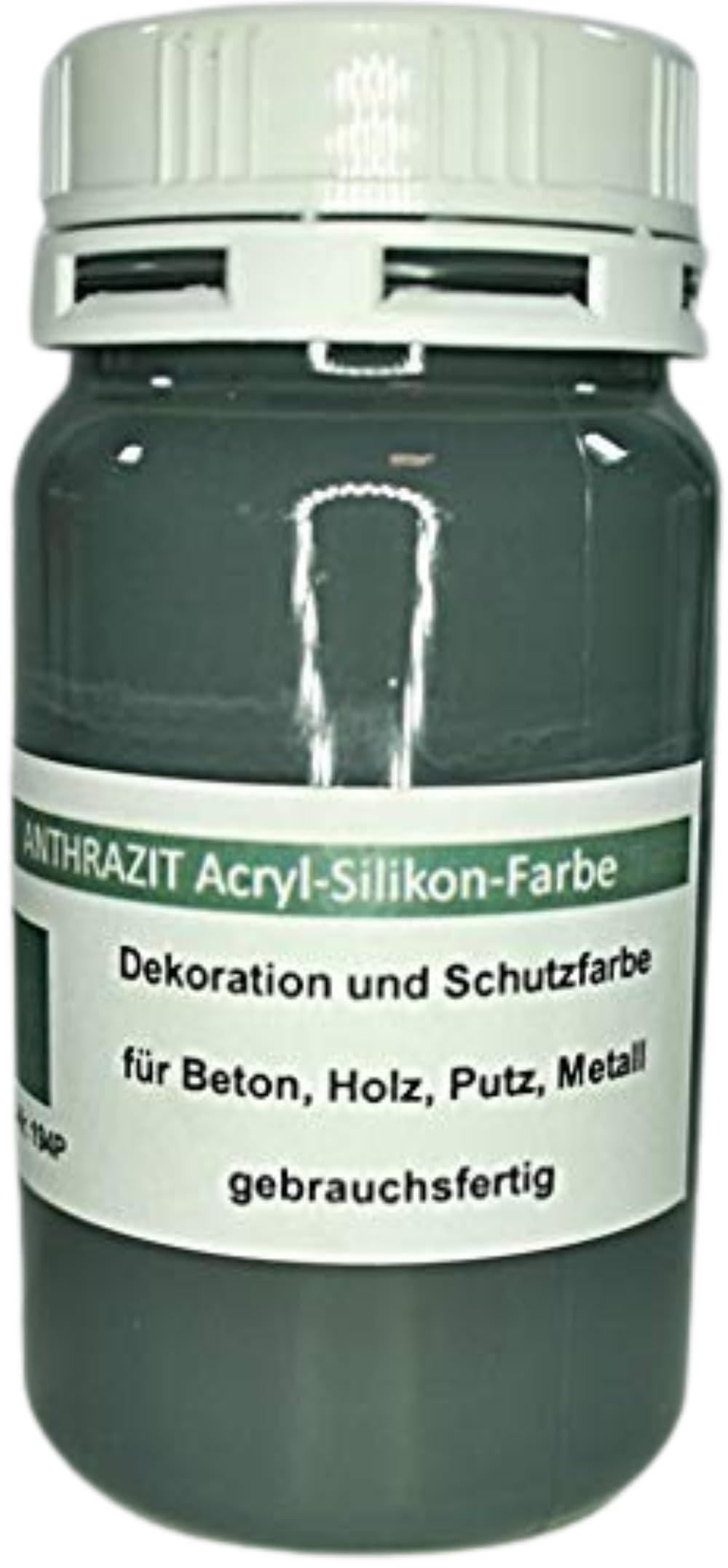 Anthrazit Farbe Acryl-Silikon Betonfarbe 100ml Tester für innen und außen