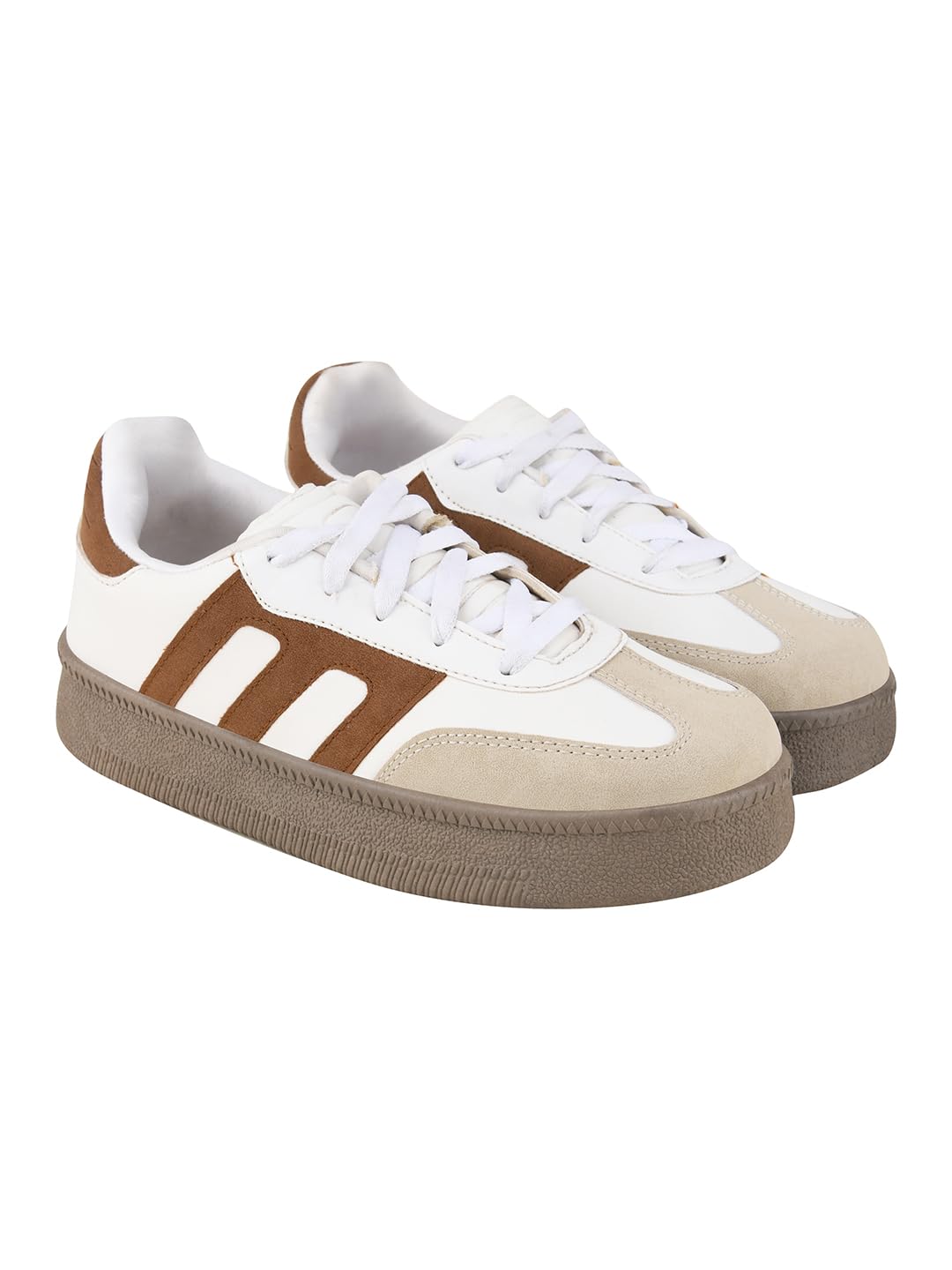 Women’s Casual Sneakers || Lace-Up Low-Top Shoes with Cushioned Sole || Trendy Daily Footwear Walking Shoes-image-27